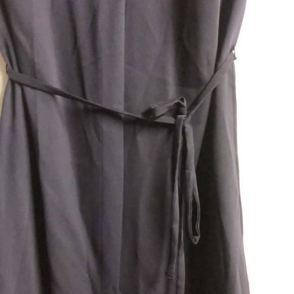 H&M navy belted shirt style dress euc size 2 dry cleaned - Picture 7 of 9
